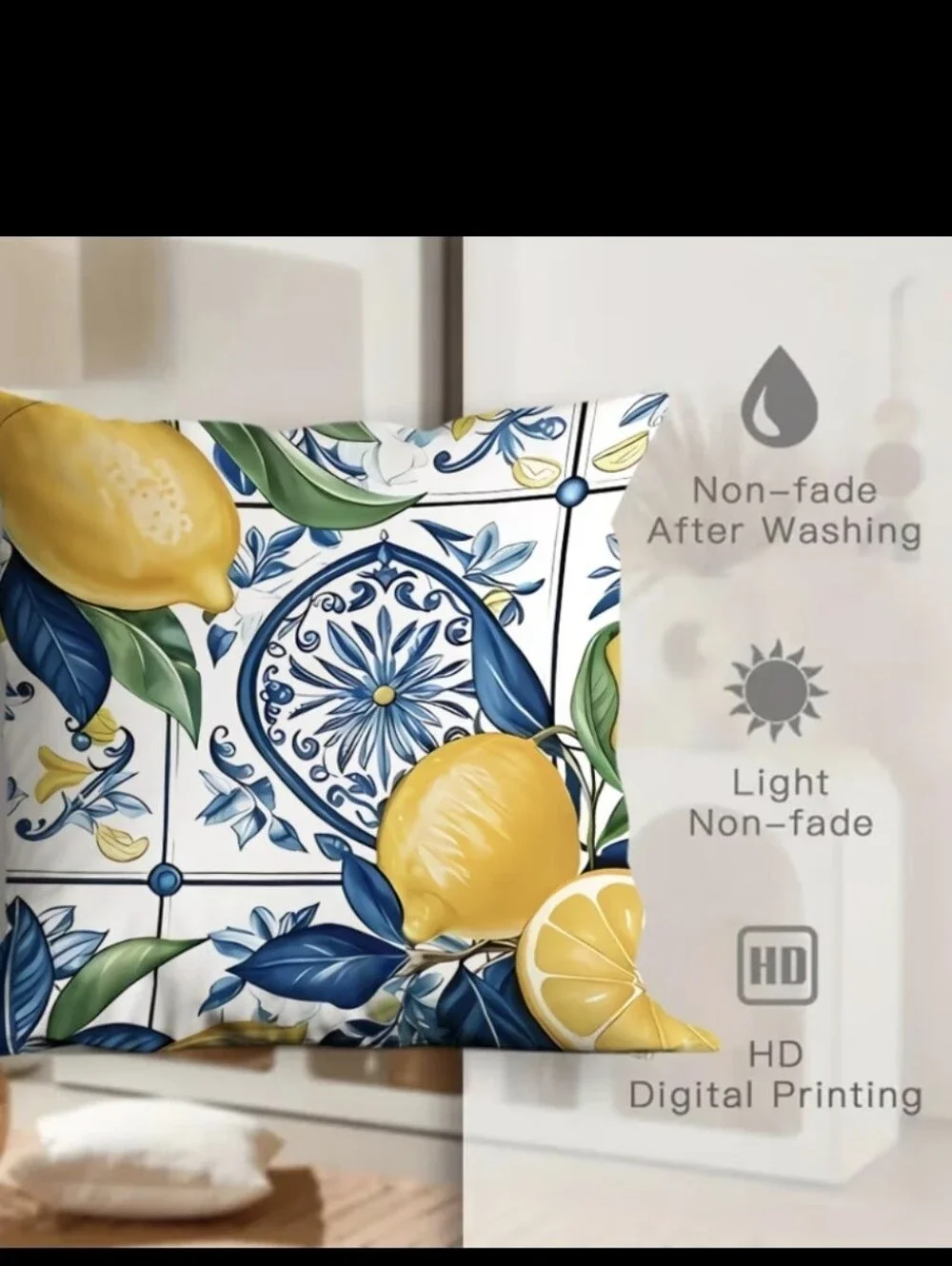 Beautiful Lemon 🍋 Decor 4pc Pillow Cases NEW(pillow Insert Not Included)